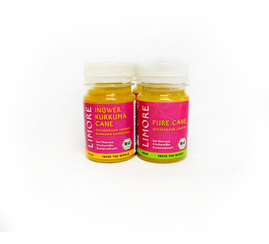 Pure Cane & Ingwer Kurkuma Shots Gemischt | 4er Pack